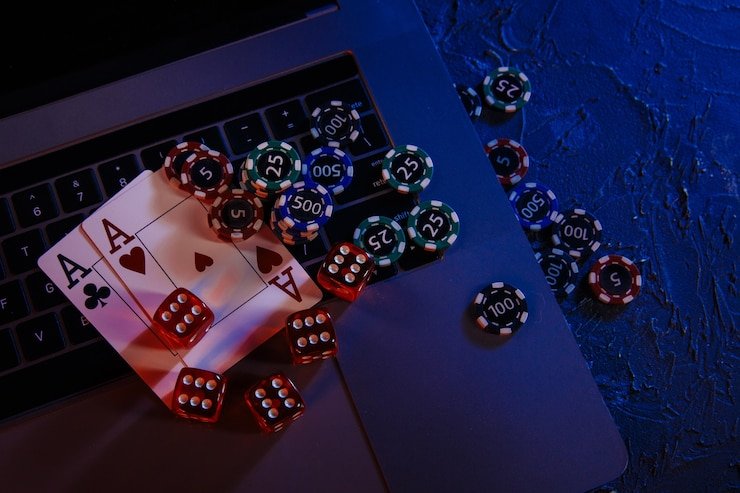 Teen Patti game table on mobile showing three dealt cards and betting interface